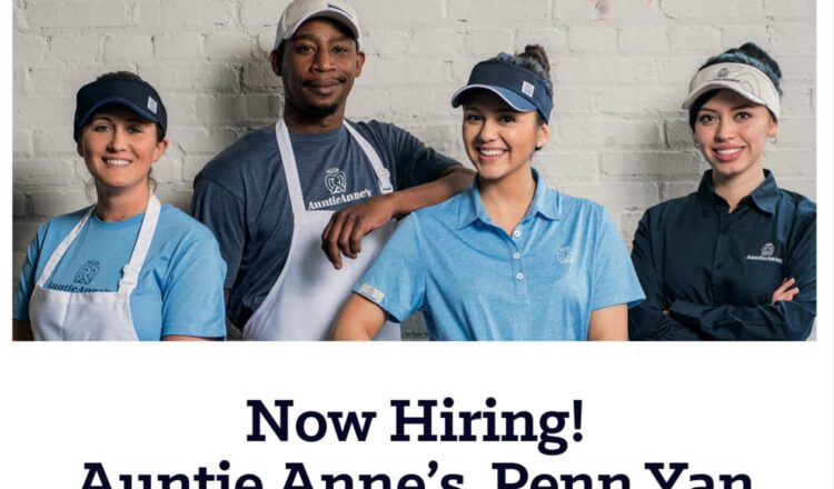 Auntie Anne's Crew Member Help Wanted