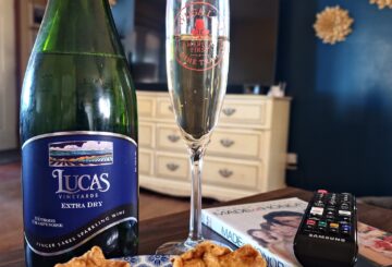 the ultimate movie night experience with 'Made of Honor' paired perfectly with Lucas Vineyards Extra Dry Sparkling Wine