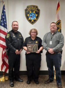 The Yates County Sheriff's Office honored Corrections Officer Judy Hoover for her 30 years of dedicated service during a recent ceremony.