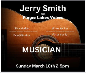 Cider Creek this Sunday for live music with Jerry Smith. A singer-songwriter and storyteller, Jerry's performance promises a relaxing and enjoyable experience.