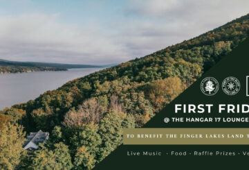 Join us at Hangar 17 Lounge on August 2 for music, raffles, and drinks to support Finger Lakes Land Trust conservation efforts.