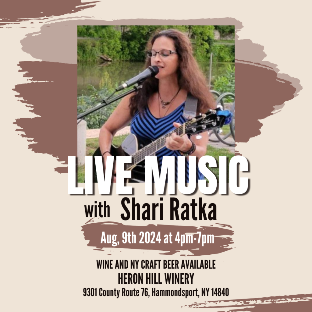 Enjoy a peaceful yoga session at Heron Hill Winery's garden space from 11am-12pm August 11th. Ticket includes a glass of wine to enjoy after the class. Make sure to bring your own mat and water bottle!