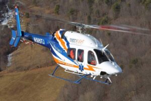 A Bluff Point woman was airlifted to Strong Memorial Hospital after a serious single-vehicle accident on Friday morning in the town of Benton, Yates County.