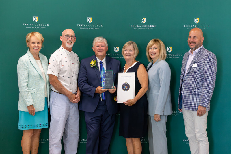 Penn Yan couple Stacy and Chris Wyant were recognized with Keuka College’s 2025 Donald and Corinne Stork Award for Community Service, celebrating their decades of volunteerism, leadership, and quiet acts of generosity that have strengthened the local community.