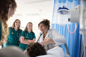 Keuka College President Amy Storey said the hybrid RN to BS in Nursing program offers the best of both worlds: Convenient online coursework complemented by meaningful face-to-face learning.